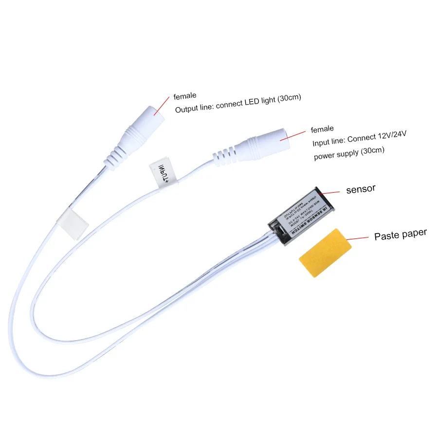 Sensore porta 12V/24V IR interruttore occlusione Gated rilevatore interruttore di prossimità a infrarossi 5A interruttore di accensione/spegnimento