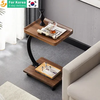 소파 옆 거실 찻상, 간단한 발코니 코너, 이동식 사각형 테이블, 작은 커피 테이블