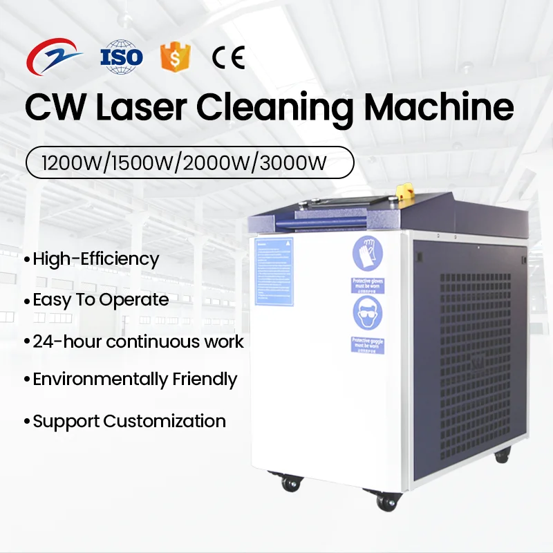 Water Cooling 3000W 2000W 1500W Fiber Laser Rust Oil Remover Cleaners Laser Cleaning Machine for Metal Aluminum