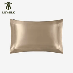 LILYSILK 100 jedwabna poszewka na zagłówek Oxford z kołnierzem naturalne do włosów 19 Momme morwy 40x40 50x90cm tekstylia domowe darmowa wysyłka