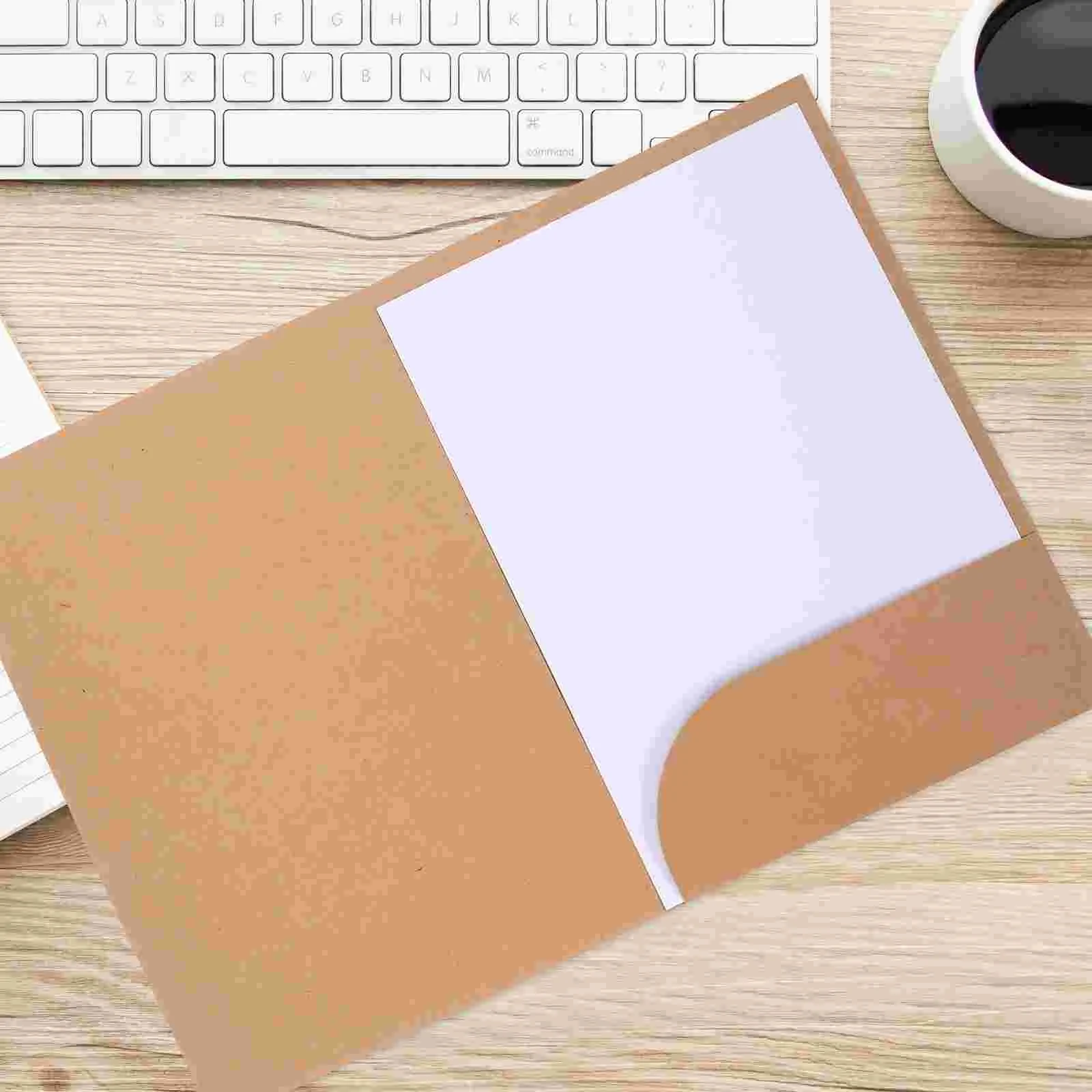 10 Pcs Teacher Binder Paper Seed Envelopes Organizer Project Folders Tissue Storage White File A4