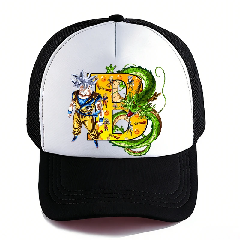 Cartoon Adult Baseball Caps Dragon Ball Goku Letter Summer Outdoor Sport Breathable Mesh Hat Cute Anime Sunbonnet Birthday Gifts view 3