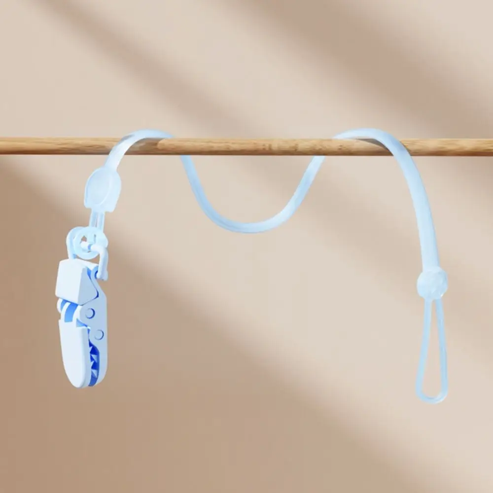

Anti-drop Chain Pacifier Holder Clips Nipple Accessory Pure Color Baby Pacifier Chain Cartoon Bear Silicone Baby Teether Straps