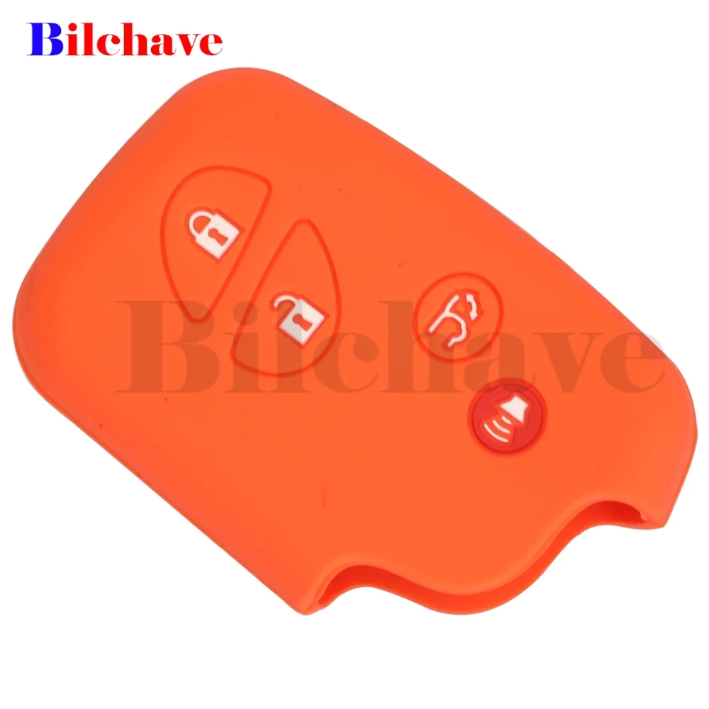 jingyuqin 4 Buttons For Lexus IS250 ES240 ES350 RX270 RX350 RX300 Fob Remote Silicone Rubber Car Key Cover Case Keyless Holder