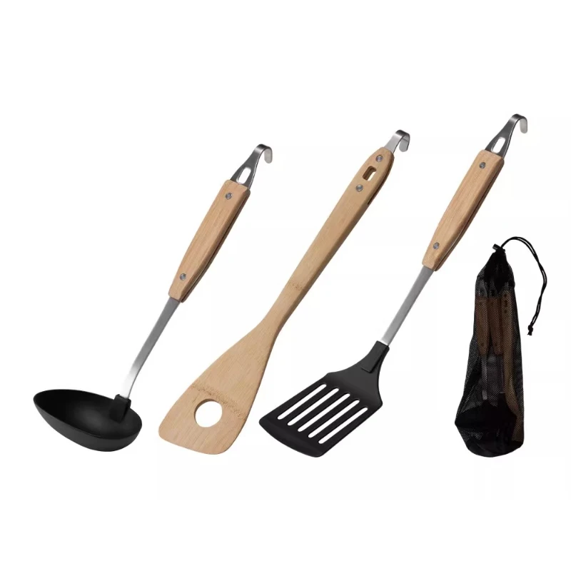 Outdoor Camping Kitchen Tools Spatula Spoon Three-piece Set