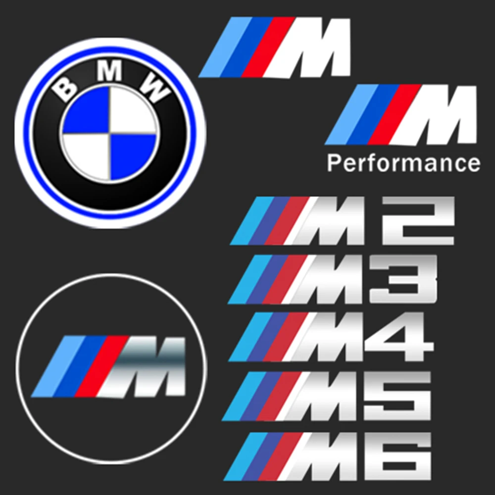 2/4 قطعة باب السيارة ترحيب أضواء لسيارات BMW M الأداء E36 E39 E46 E60 E90 X1 X2 X3 X5 E46 E53 E70 M2 M3 M5 M6 شعار العارض مصباح