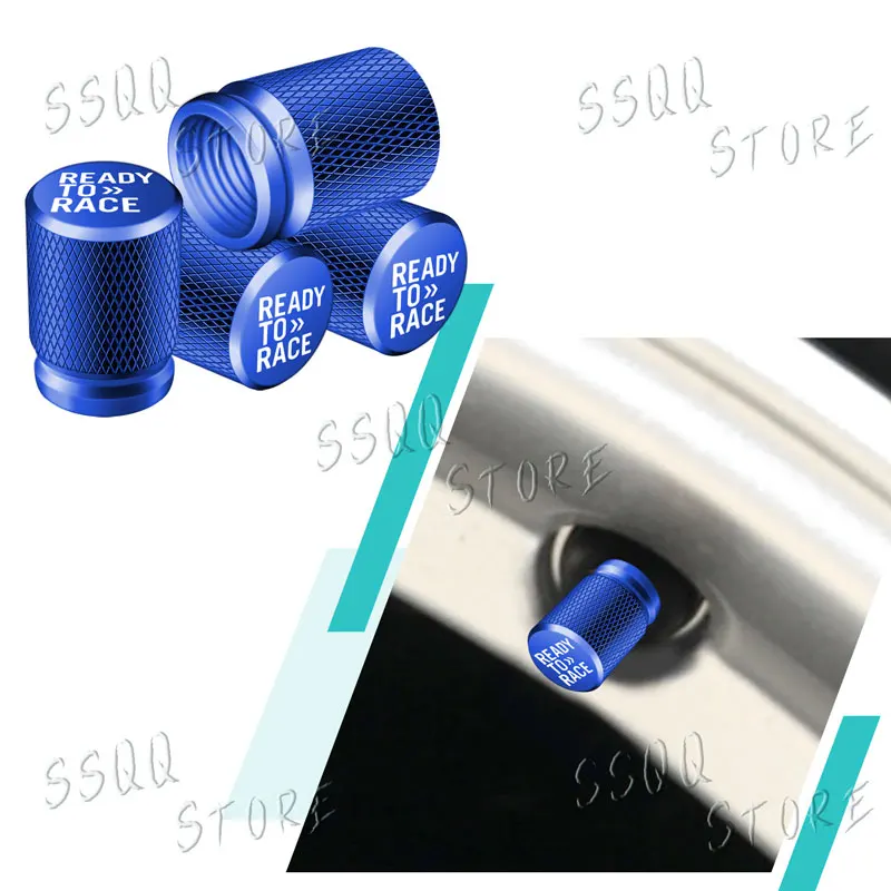 4Pcs Ready To Race Emblem Metal Motorcycle Tire Wheel Valve Stem Air Caps For KTM Duke 390 250 200 690 780 890 1290 Adventure