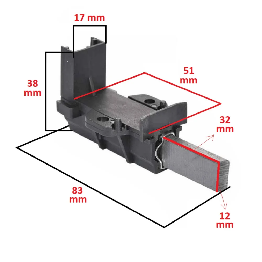 Compatible for Arçelik ARY7103 Washing Machine Sleeve Motor Coal (5x12.5x32)