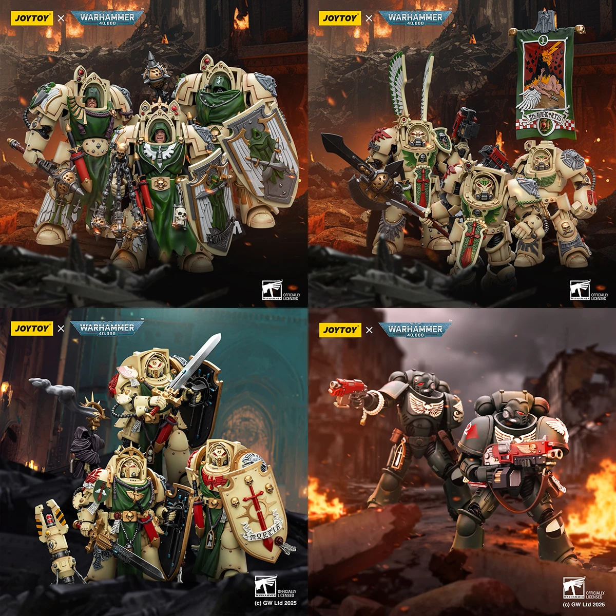 

JOYTOY 1/18 Master Lazarus Azrael El Jonson Deathwing Knight Champion Belial Brother Nadael Asharr Sergeant Rakiel Caslan Action