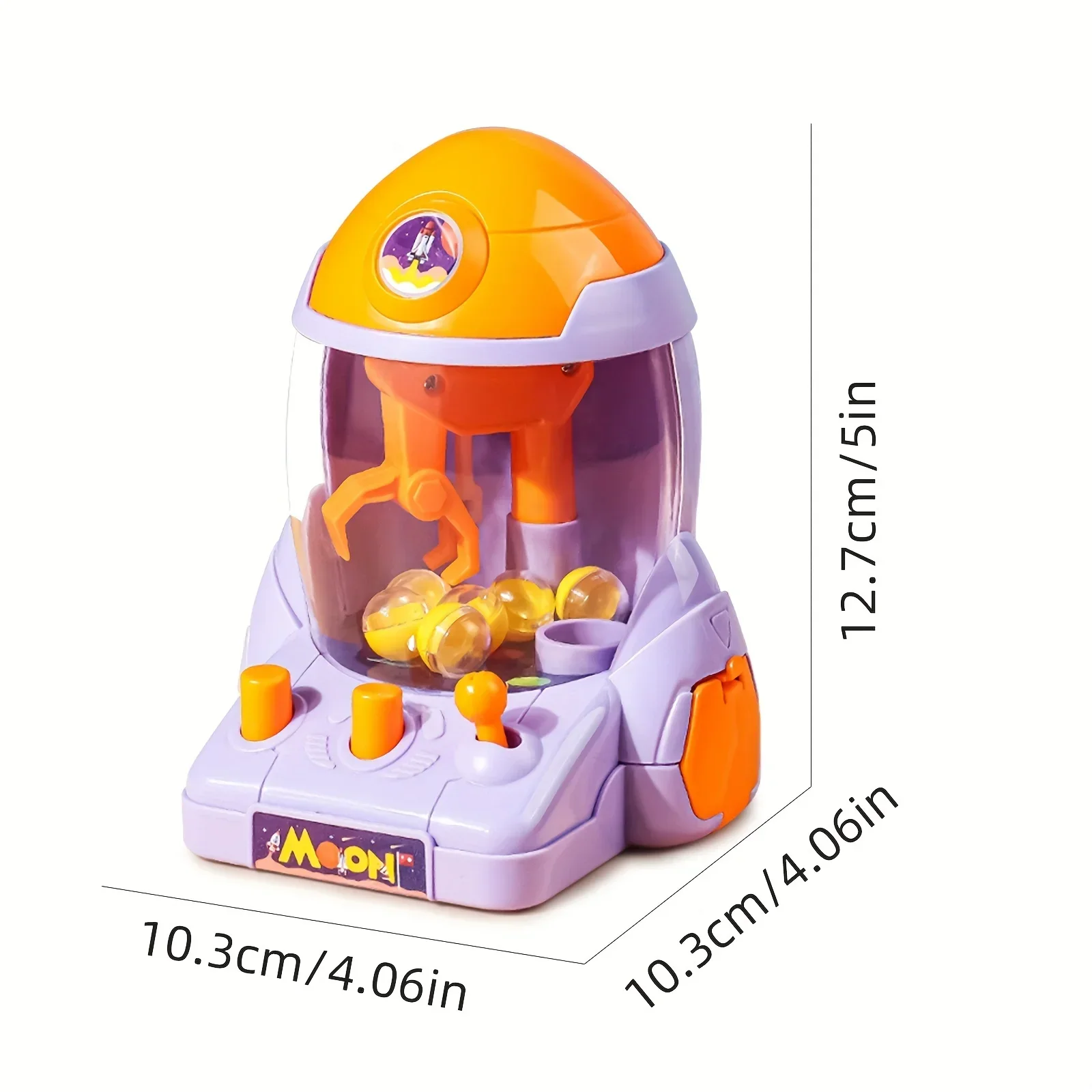 Space Rocket Game Console, Children's Ball Catching Machine, Mini Claw Machine Toy, Parent-child Puzzle Ball Catching Fun
