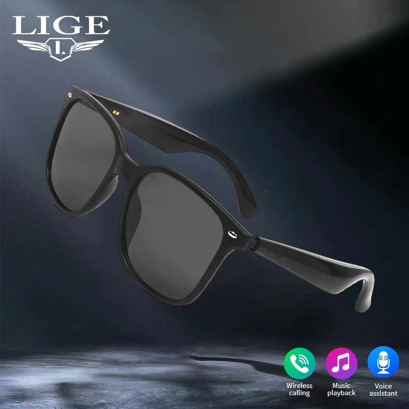 

GY500 Smart Glasses 100+ Online Language AI Automatic Dialogue Translation Bluetooth Glasses With Speaker Sports UV Protection