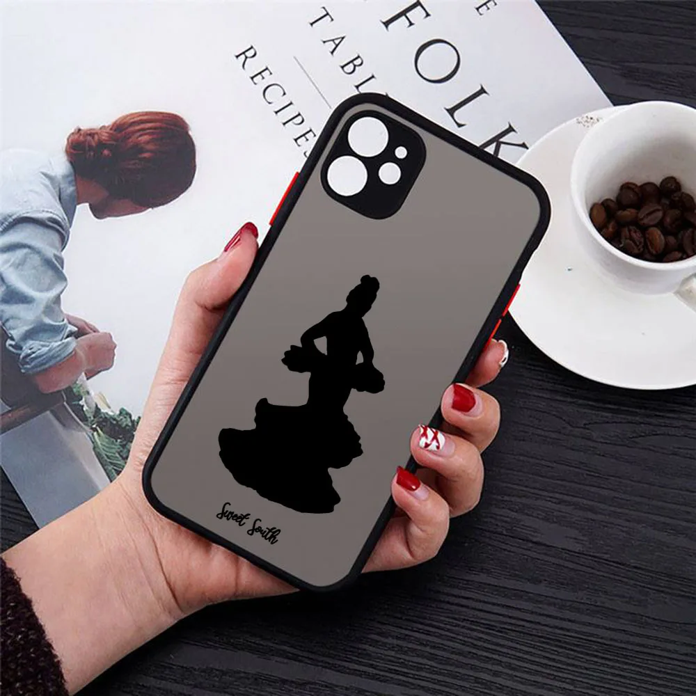 Phone Case For iphone 16 7 8 Plus 15 14 13 12 11 Pro Max SE XR Horse Knight Flamenco Dancer King Matte Frosted Translucent Cover