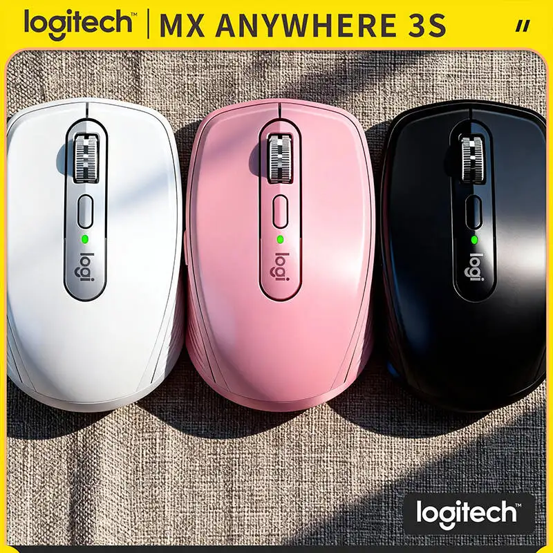 

Компактная мышь Logitech MX Anywhere 3S, эргономичный дизайн, перезаряжаемая, с быстрым прокруткой для портативных ПК Mac