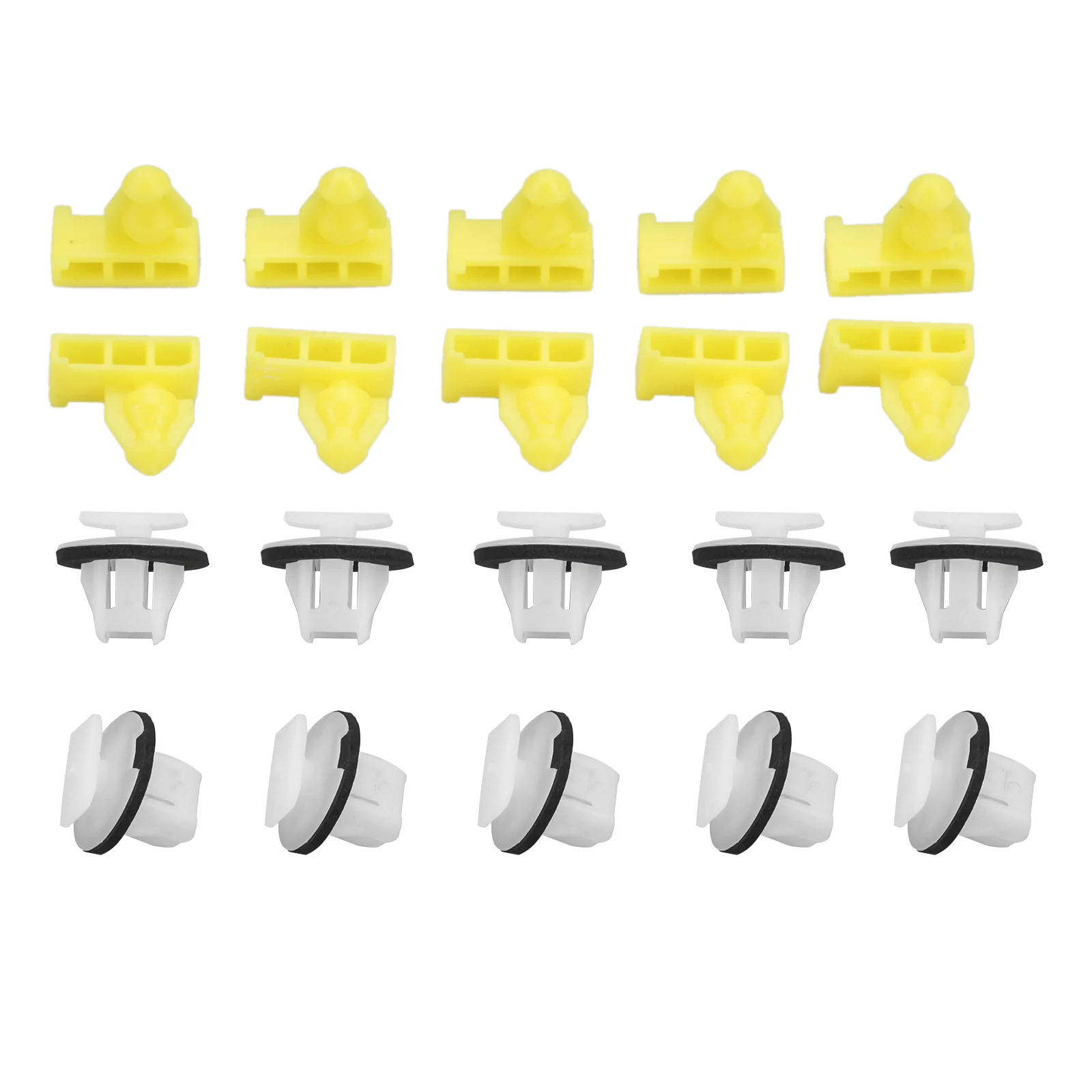 20PCS Auto Bumper Clips Wheel Arch Trim Clips Set Fit For Nissan Juke 76882-EW00B 76847-JG00A Front&Rear Full Side Wing Surround