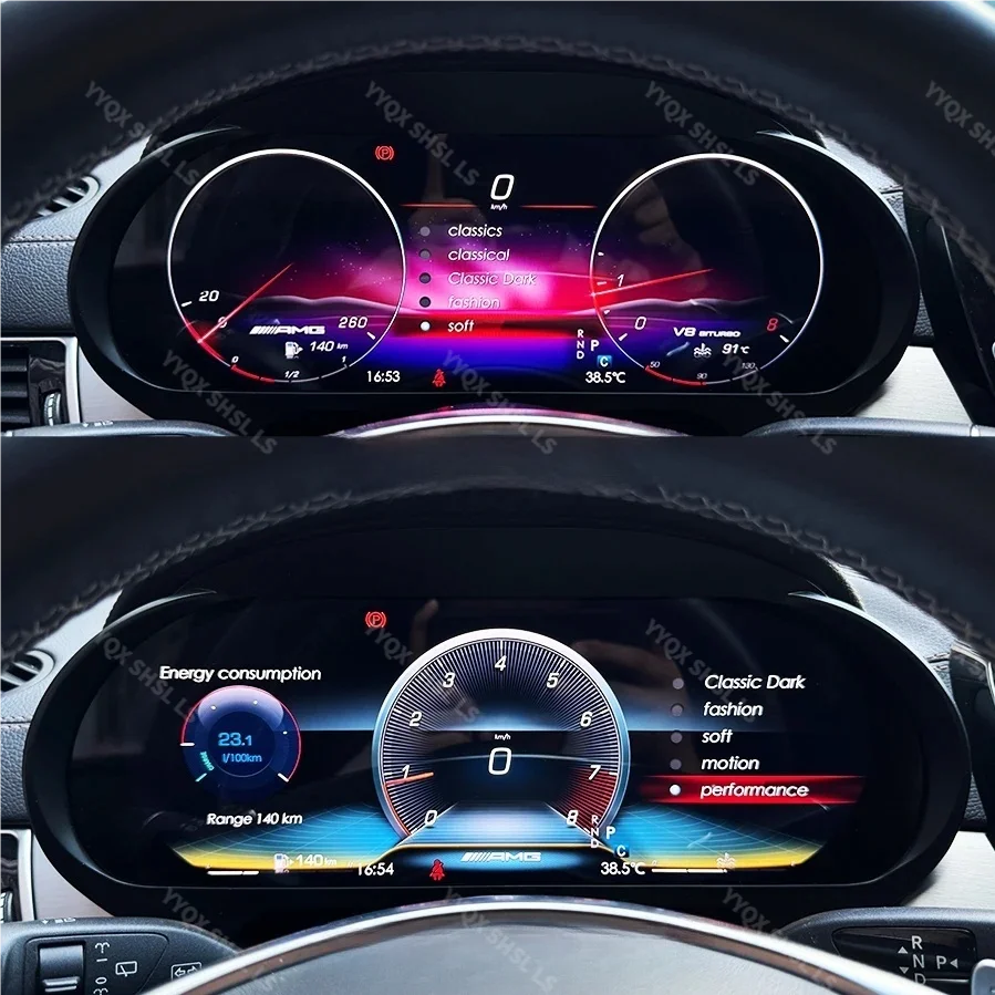 

Car LCD Digital Cluster Virtual Cockpit SpeedMeter Dash For Benz ML W164 GL AMG R GLE W166 GLS G G35Instrument Screen Panel Unit