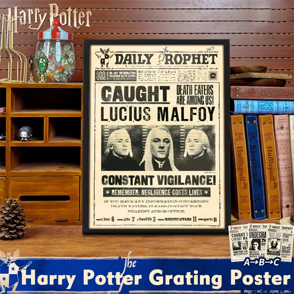 Echtes Harry Potter Multi-Scene Gradient Poster The Daily Prophet Sirius Black List As Wanted Raster Scene Poster Geschenke