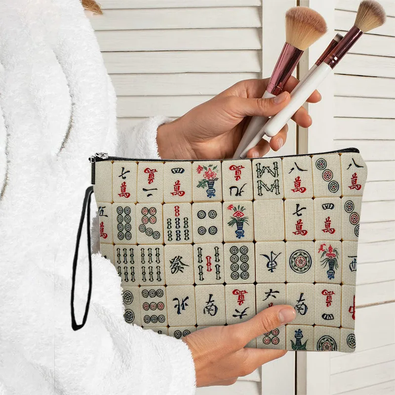 Großhandel Druck Make-up Tasche Damen Lippenstift Make-up Reißverschluss Tasche Handtasche multifunktionale kosmetische Aufbewahrungstasche
