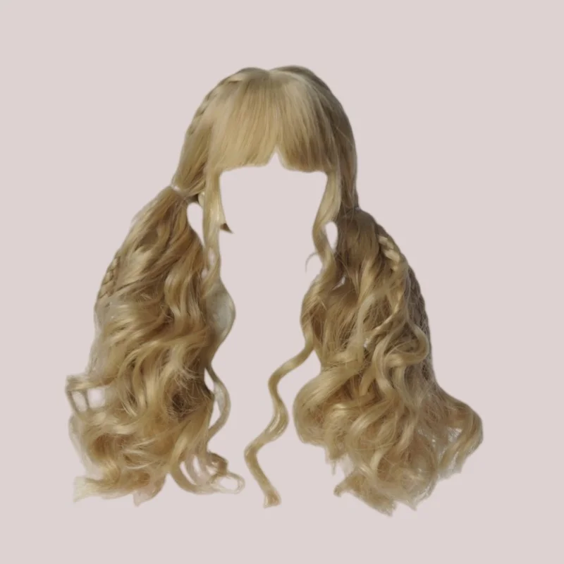 

JD858 All Sizes Pony With Braid BJD Wig Suit OB11 YOSD MSD SD DOD Blythe Doll Hair Wholesale 1/8 1/6 1/4 1/3 Cheap Accessories