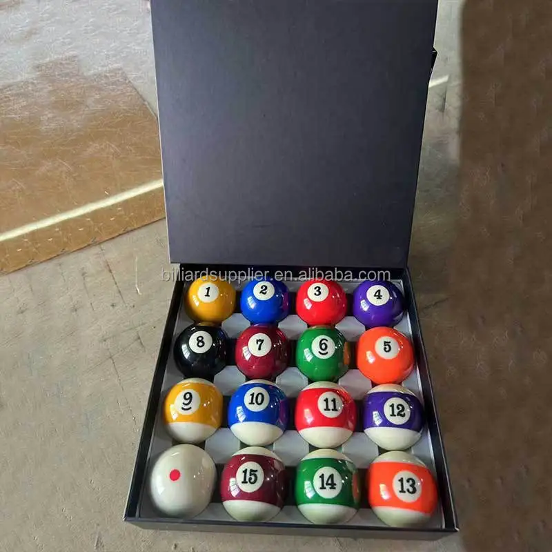 

High Quality 2-1/4'' Club Snooker & Billiard Ball Customizable Box and Logo