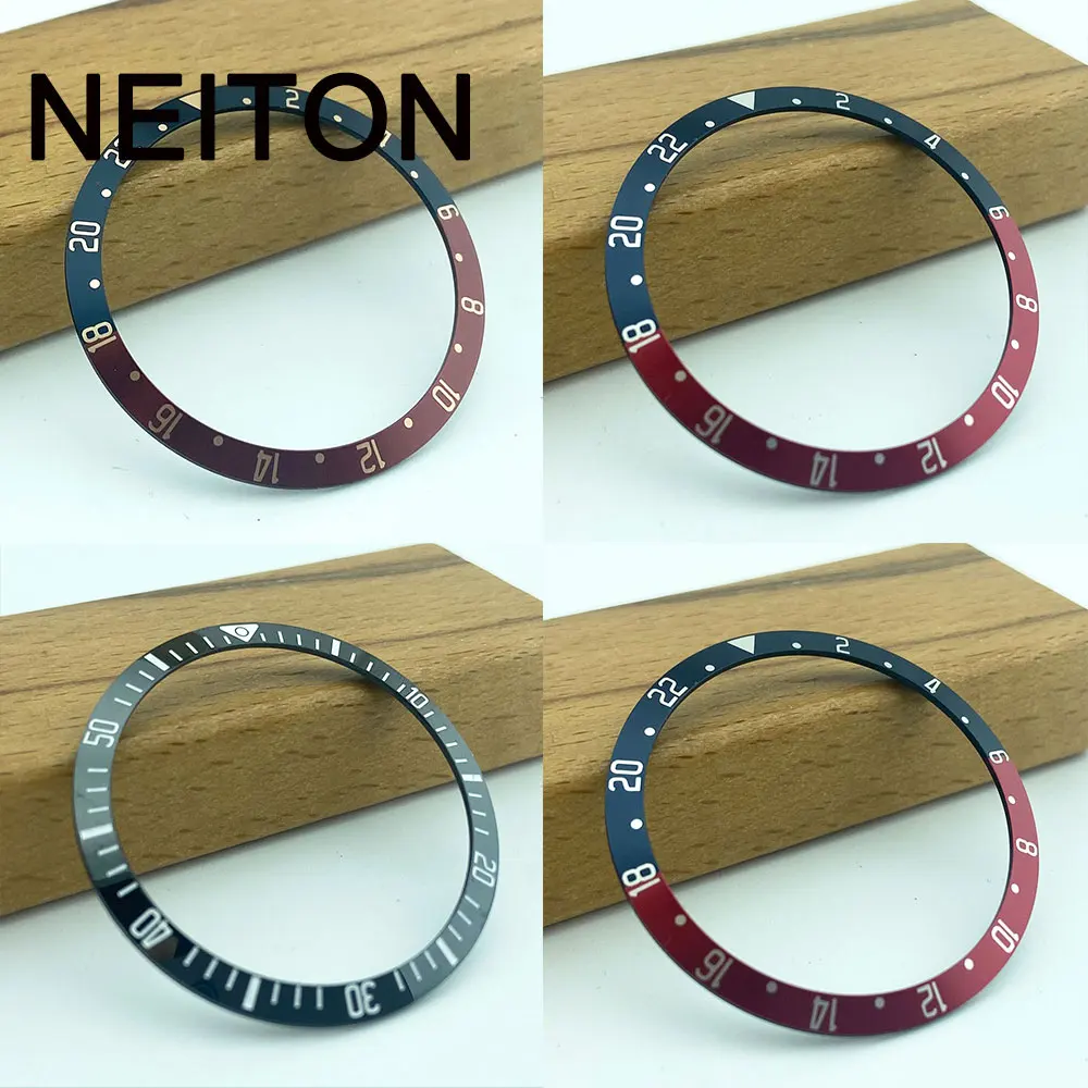 NEITON 37mm Ceramic Bezel Insert For 39mm Mens Watch Watches Replace Accessories Watch Face Watch Bezel Inserts Different