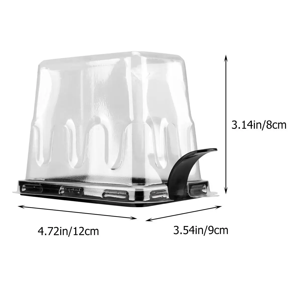 

20 Pcs Cake Boxes Disposable Plastic Food Containers Transparent Storage Pastry Mousse Saver Hot Takeaway Lunch