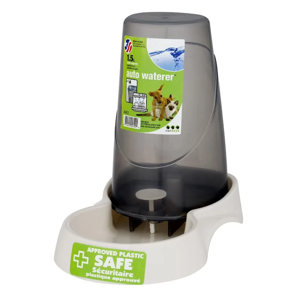 Automatic Dog Water Dispenser Extra Small Portable Pet Waterer 1.5L Capacity for Cats Puppies Travel Home Use Indoor Outdoor view 2