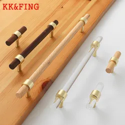 KK&FING 1 PC Acrylic Furniture Door Handles Zinc Alloy Cabinet Drawer Knobs Cupboard Wardrobe Door Wood Pulls Furniture Hardware