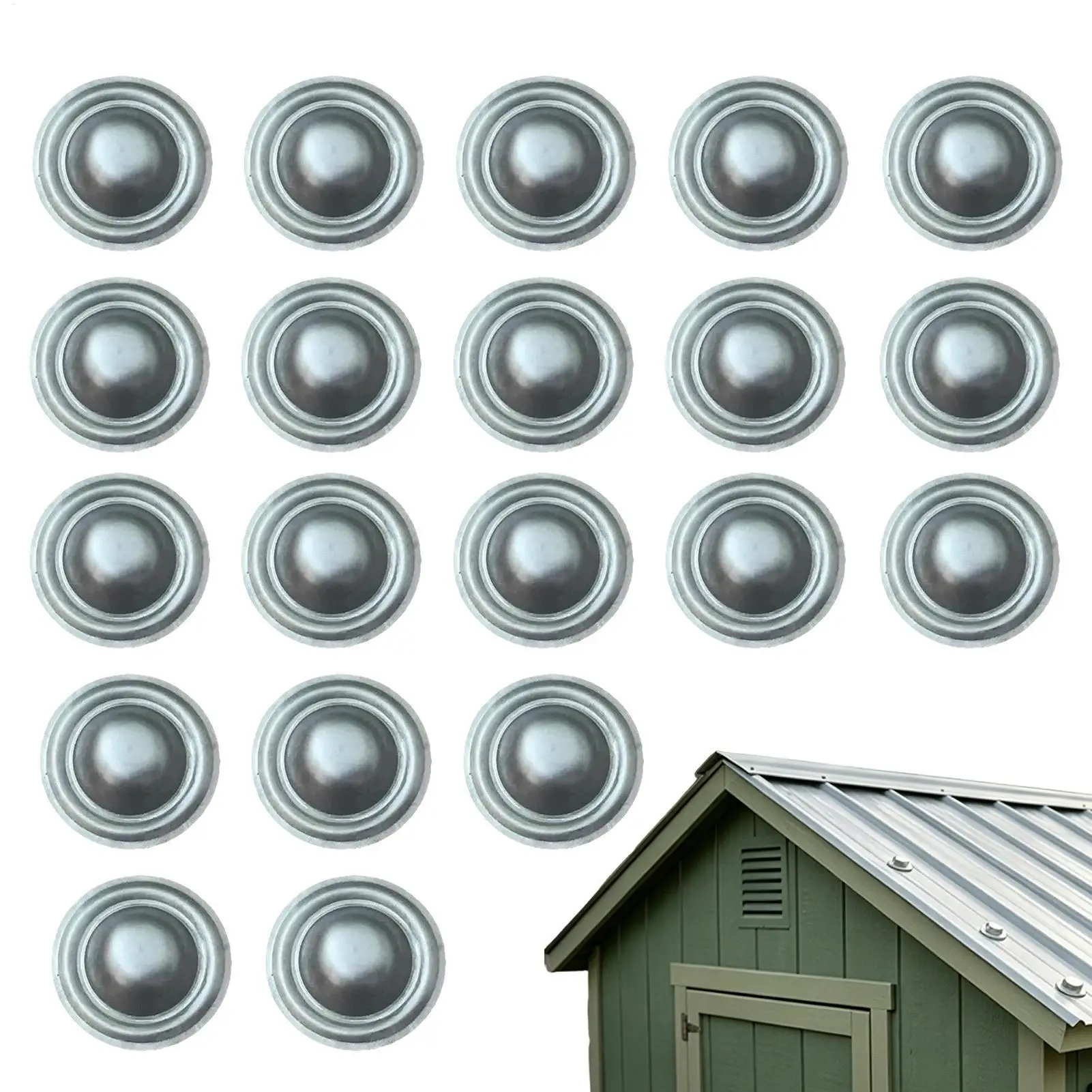 20pcs Roofing Screw Covers Rust-proof Roof Leak Repair Screw Caps Outdoor Spiral Cap For Home Garden Outdoor Siding Patio Roof