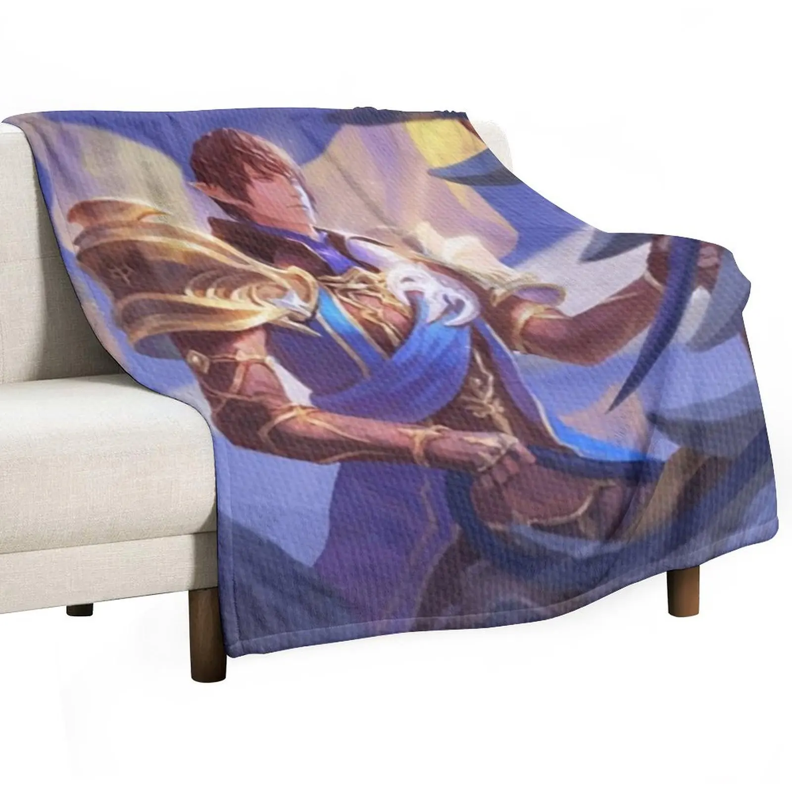 

Aymeric - Azure Dragoon Throw Blanket Flannels Travel Blankets