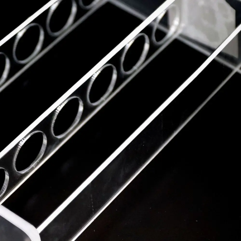 Clear Acrylic Colorimetric Tube Rack Lab Stand For 10ml 25ml 50ml 100ml Scientific Research Laboratory Organization