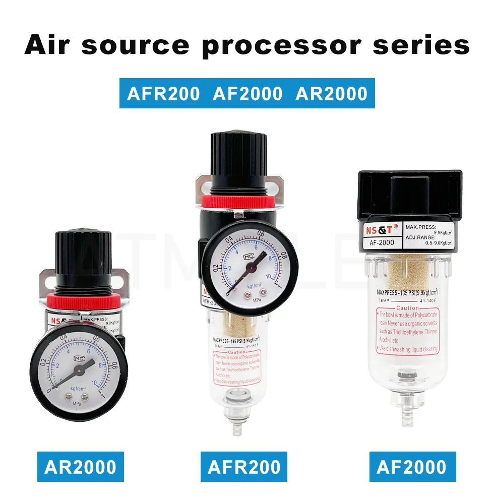 AFR2000 AR2000  AF2000 G1/4 air compressor oil and water separator air filter is used to reduce the pressure valve regulator