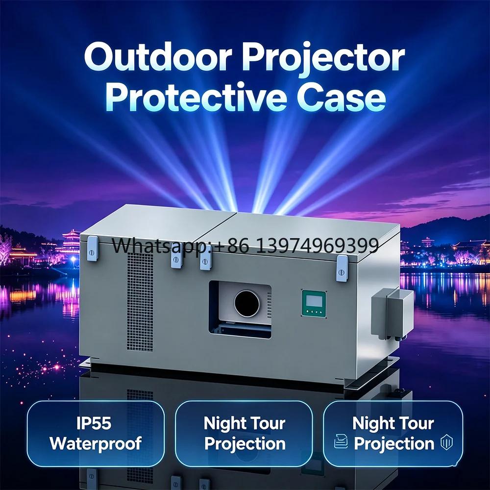 20,000 Lumen Laser Projector Temperature Control Chamber, Outdoor Projector Protective Box, Mapping Projector