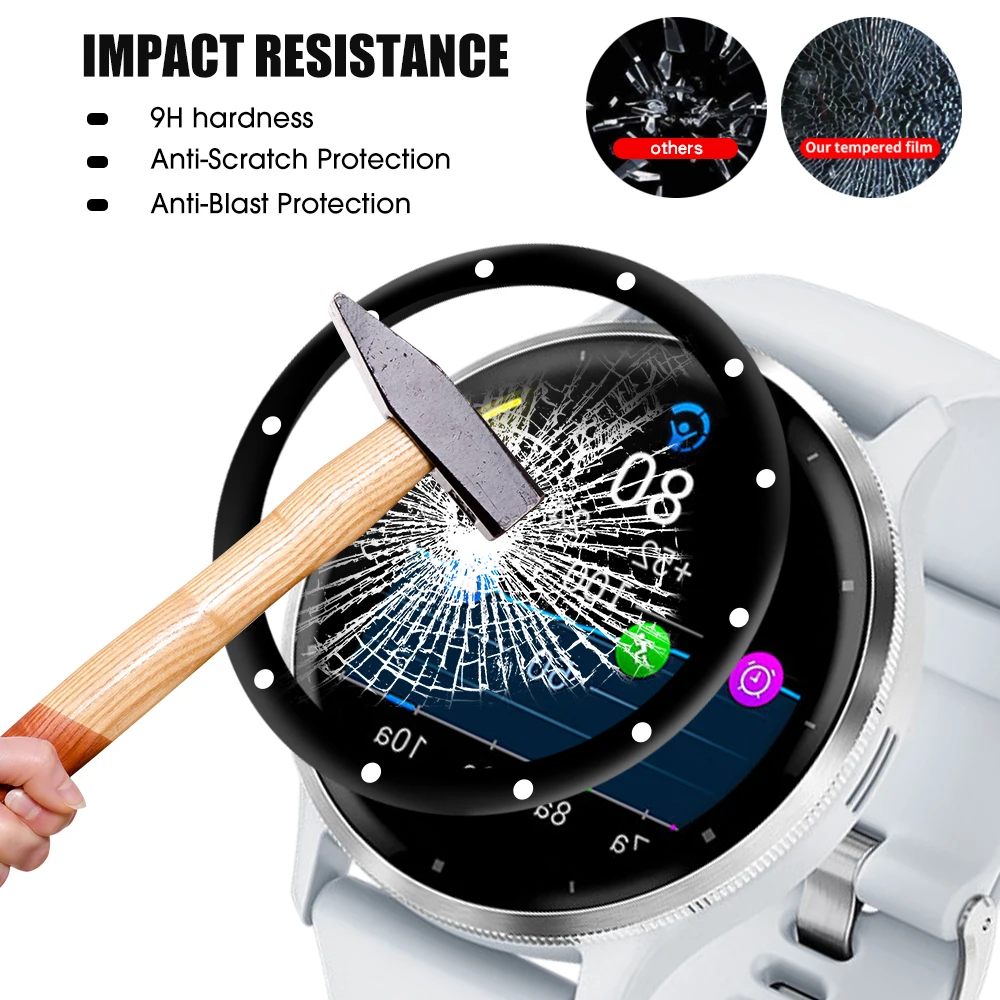 3D Curved Soft Films For Garmin Venu 2 Plus Venu3 Venu 3S Smart Watch Accessories Clear Anti Scratch Screen Protector