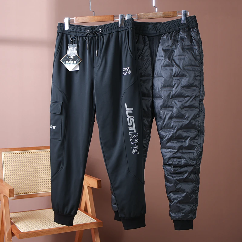 

Зимние пуховые брюки Thiened для мужчин, устойчивые к морозу до -20°C, 90% белого пуха, с предварительно нанесенным клеем, ветрозащитные, водоотталкивающие...