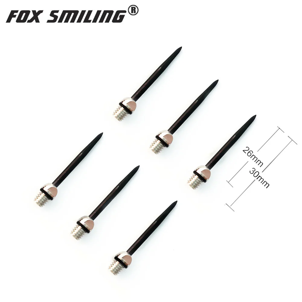 Fox Smiling 28 mm stalen darttip 6 stuks professionele vervangbare dart stalen tip dartaccessoires