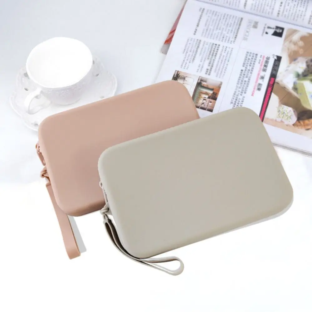 Fashion Waterproof Silicone Storage Bag Portable Dustproof Cosmetic Bag Hanging Phone Bag