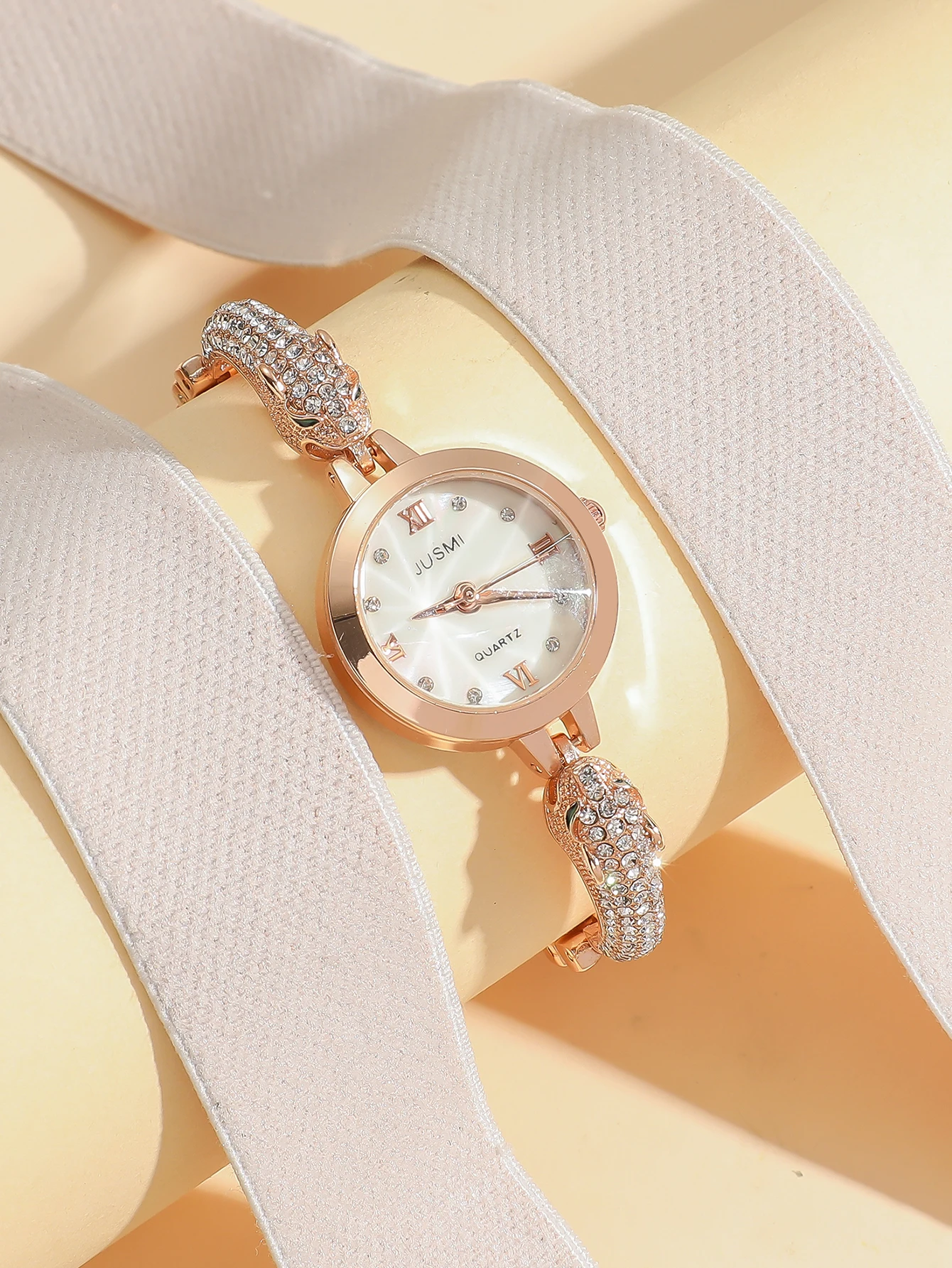 

Роскошные женские часы из розового золота с змеевидным ремешком, полностью инкрустированный бриллиантами перламутровый циферблат, элегантные наручные часы-браслет, модные кварцевые часы с блестящими элементами