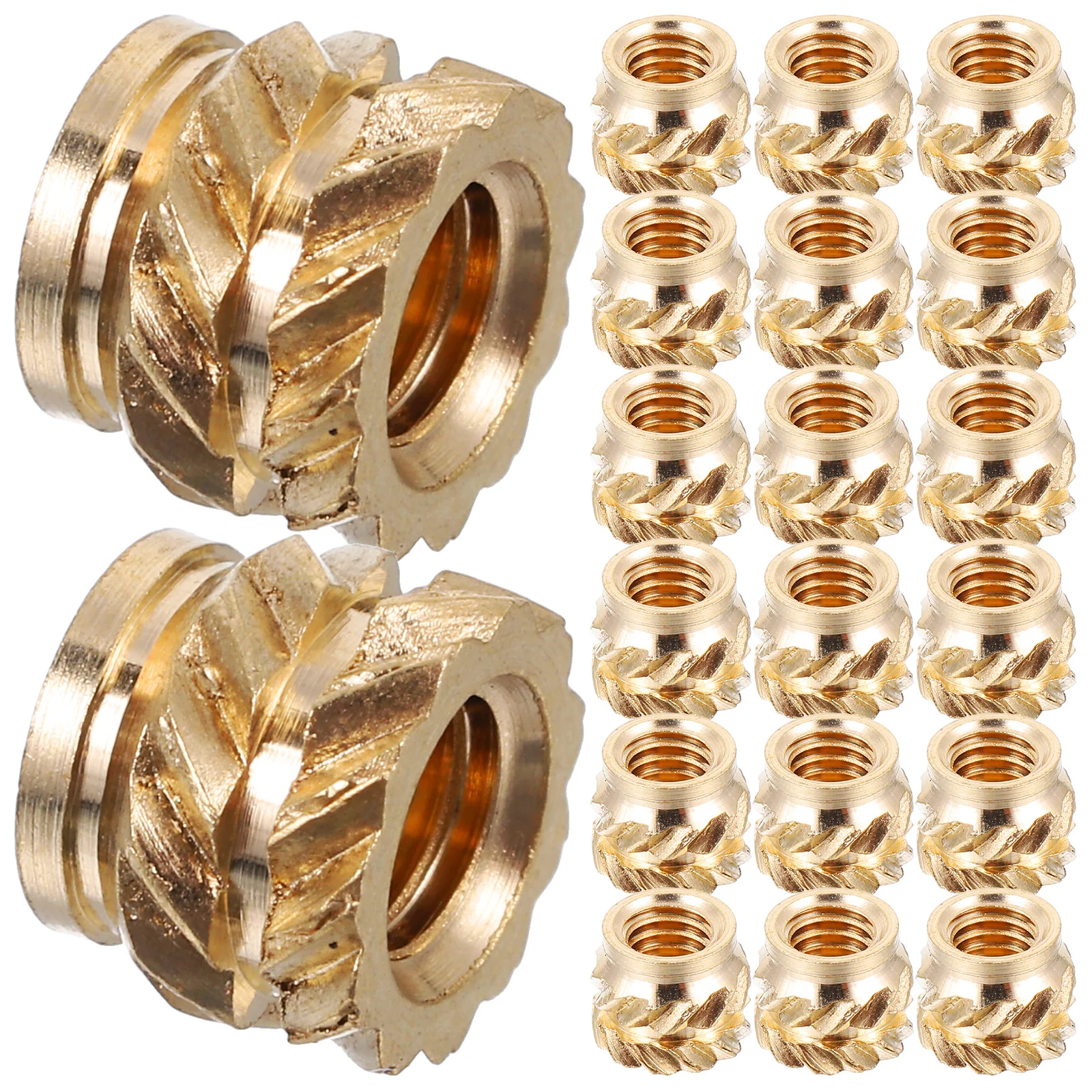 

50Pcs 3D Printing Threaded Insert M3x4x5 Copper Heat Set Insert Knurled Nut Injection Molding Embedment Nut for Plastic Wood