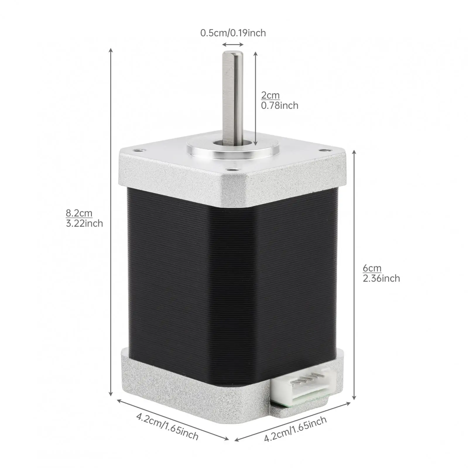 Nema 17 Stepper Motor 60MM Bipolar 2A 85N.cm 42 Motor 2 Phase 4 Wire Bipolar Stepper Motor 1.8 Degree for DIY CNC 3D  Printer