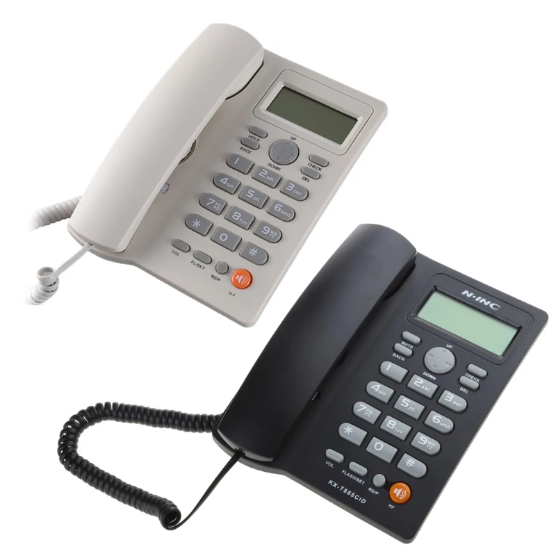 

KX-T2025 Corded Landline Phone Big Button Landline Phones with Caller Identification Fixed Telephone for Office Dropship