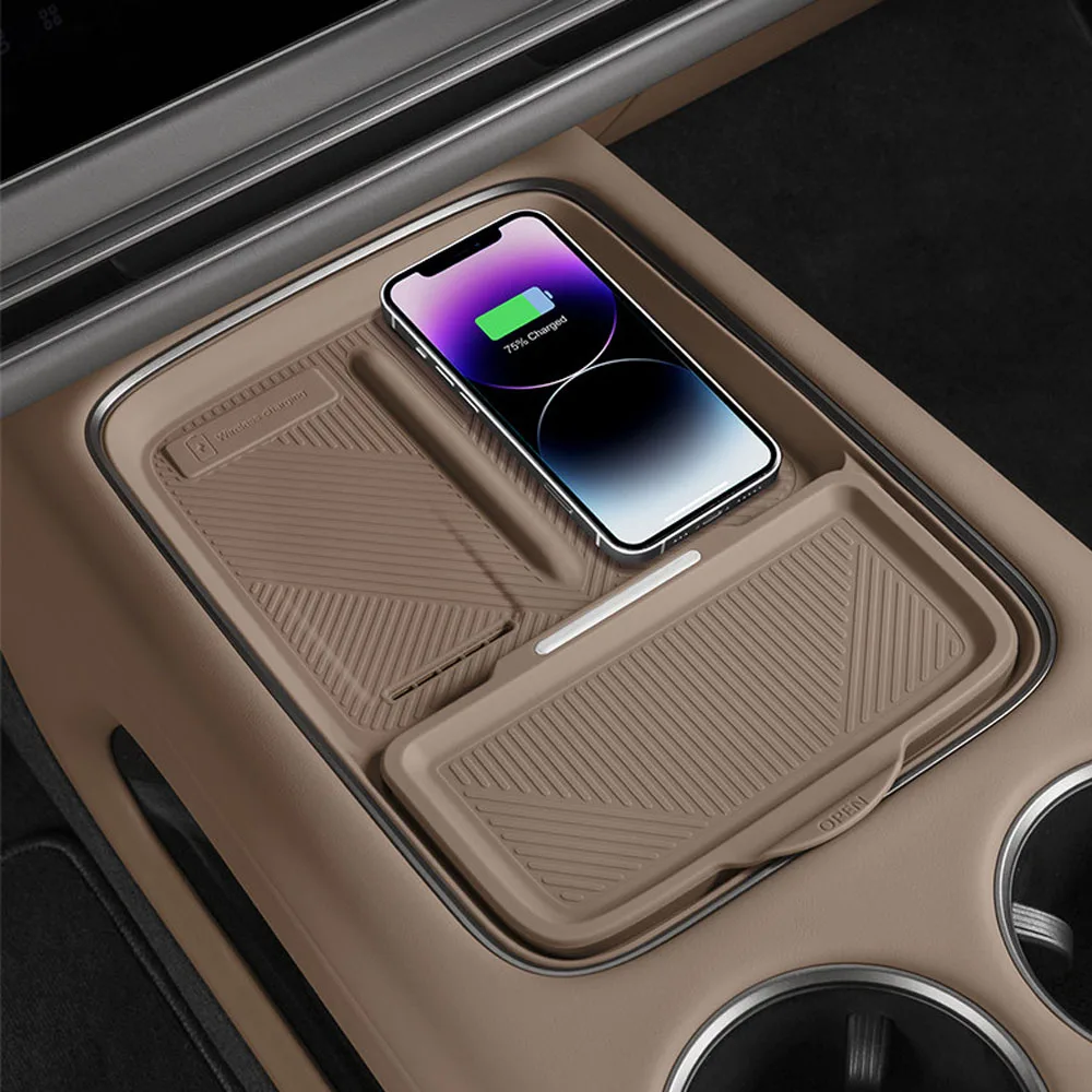 For Li Lixiang i6 i8 2025 2026 Central Control Wireless Charging Silicone Pad Interior Supplies Waterproof And Scratch-resistant