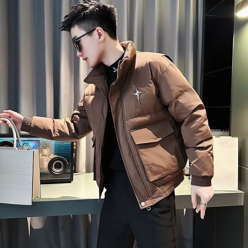 

Men's Winter Cotton Padded Jacket 2025 New Arrival Thickened Stylish Coat for Men Warm and Fashionable Oversized Hooded Parka