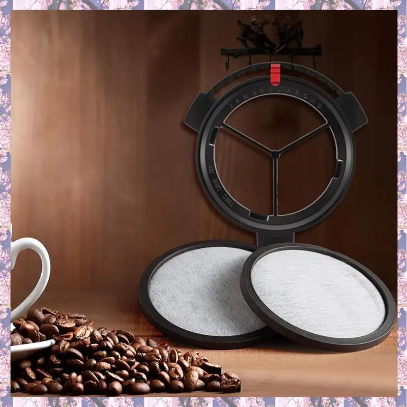 L73A 2025-24PCS Replacement Coffee Maker Filtration Set Filter Disk With Frame Compatible With Mr. Coffee Makers And Brewer