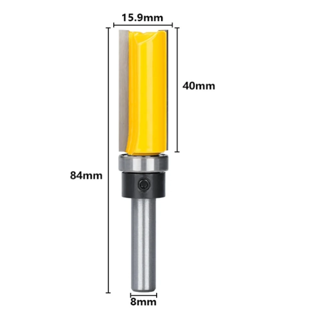 8mm shank imitation edge trimming cutter with a diameter of 15.9mm, straight edge imitation milling cutter, export AliExpress