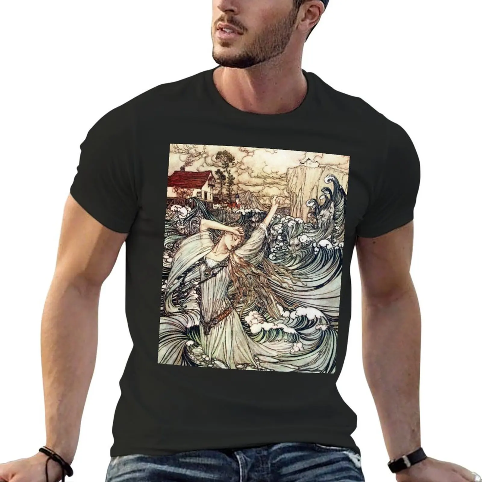 

Undine - Arthur Rackham T-Shirt blue lock funny gifts mens clothes