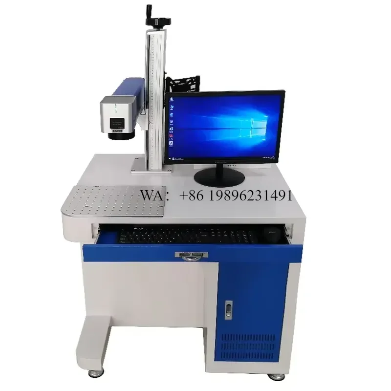 Wmwmnu 20W 30W 50W 100W JPT Mopa Cabinet Fiber Marking for Metal Stainless Steel Aluminum Copper