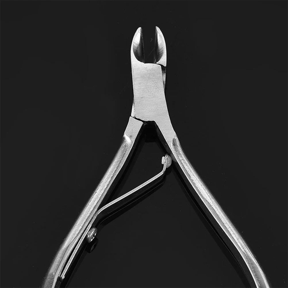 

2pcs Stainless Steel Nail Clippers Manicure Pliers Dead Skin Remover Dual Sided Cuticle Tool Nail File Rasp Curved Handle Rust