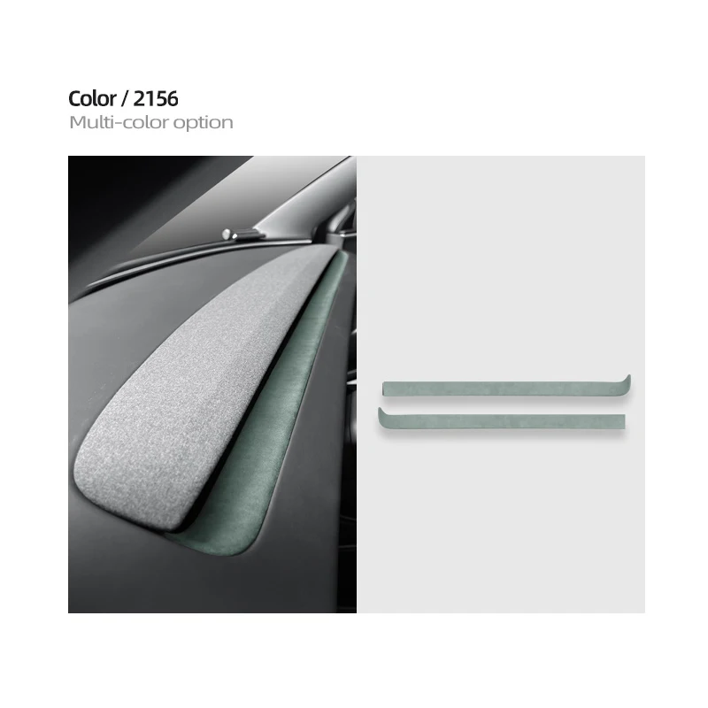 For Tesla Model Y Launch Juniper 2025 A lcantara Overlay Dashboard Panel, Center Console Main Driver Co-pilot Decorative Strips