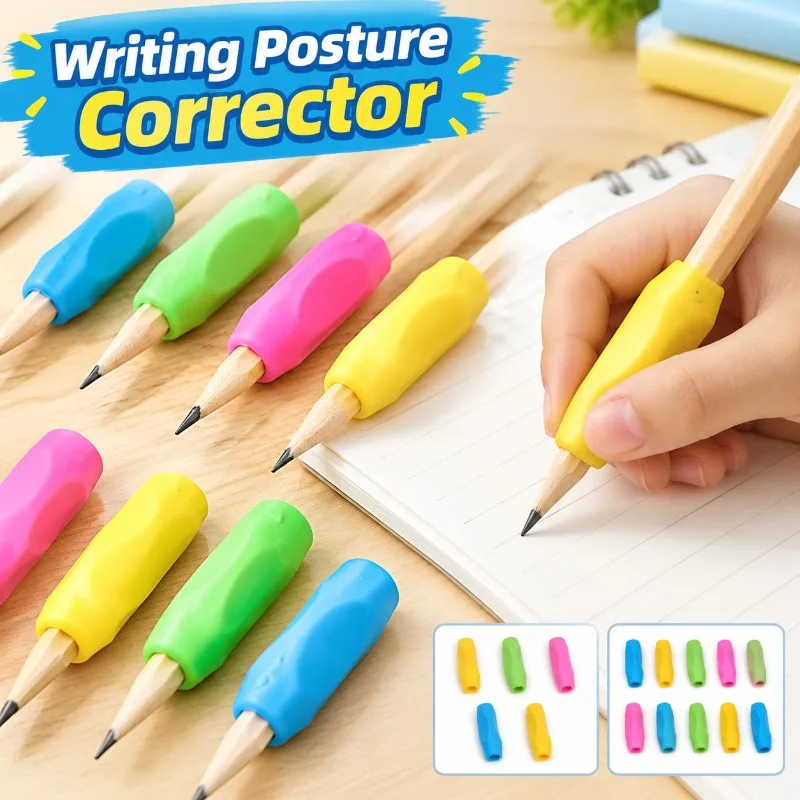 Pencil Grip Corrector Kindergarten Beginner Primary Schooler Grasp Posture Adjuster Lead Hold Trainer Kids Handwriting Helper