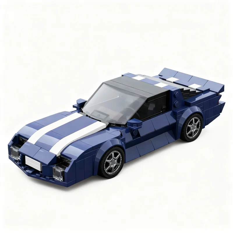 384PCS MOC City Champions Super Car Chevrolet Camaro Third Generation Model Technology DIY Creative Assembly Bricks Display Gift